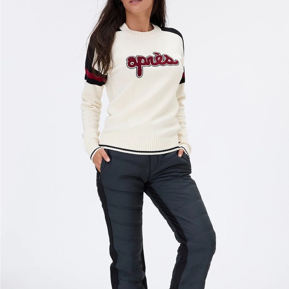Alp N Rock Cream and Black Crew Neck Sweater
